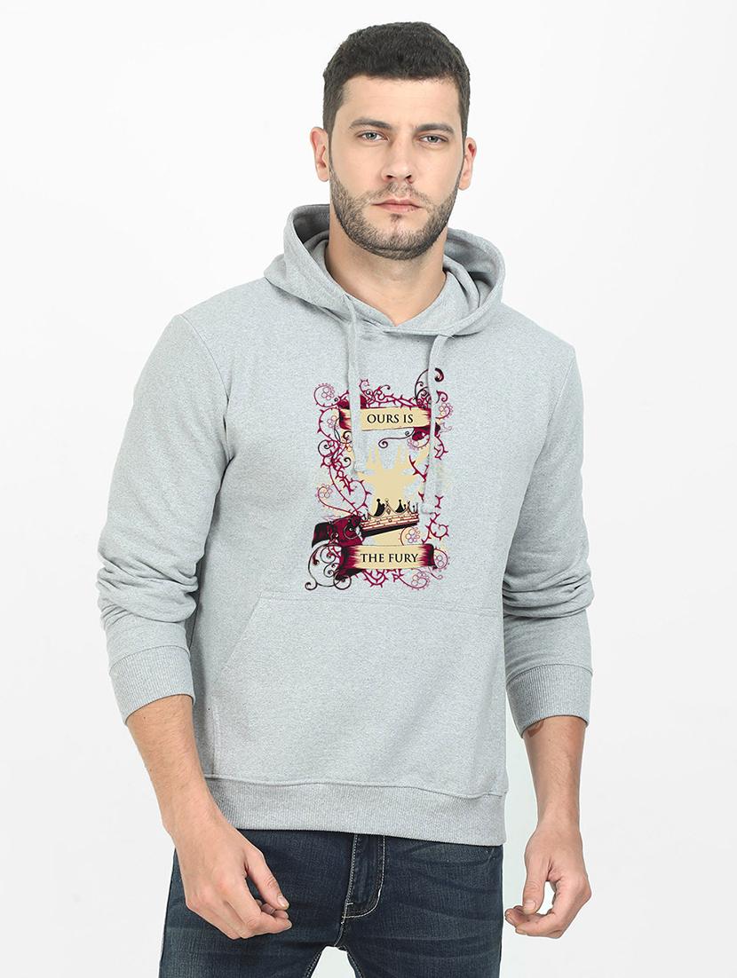grey printed sweatshirt - 17974296 - Zoom Image - 0