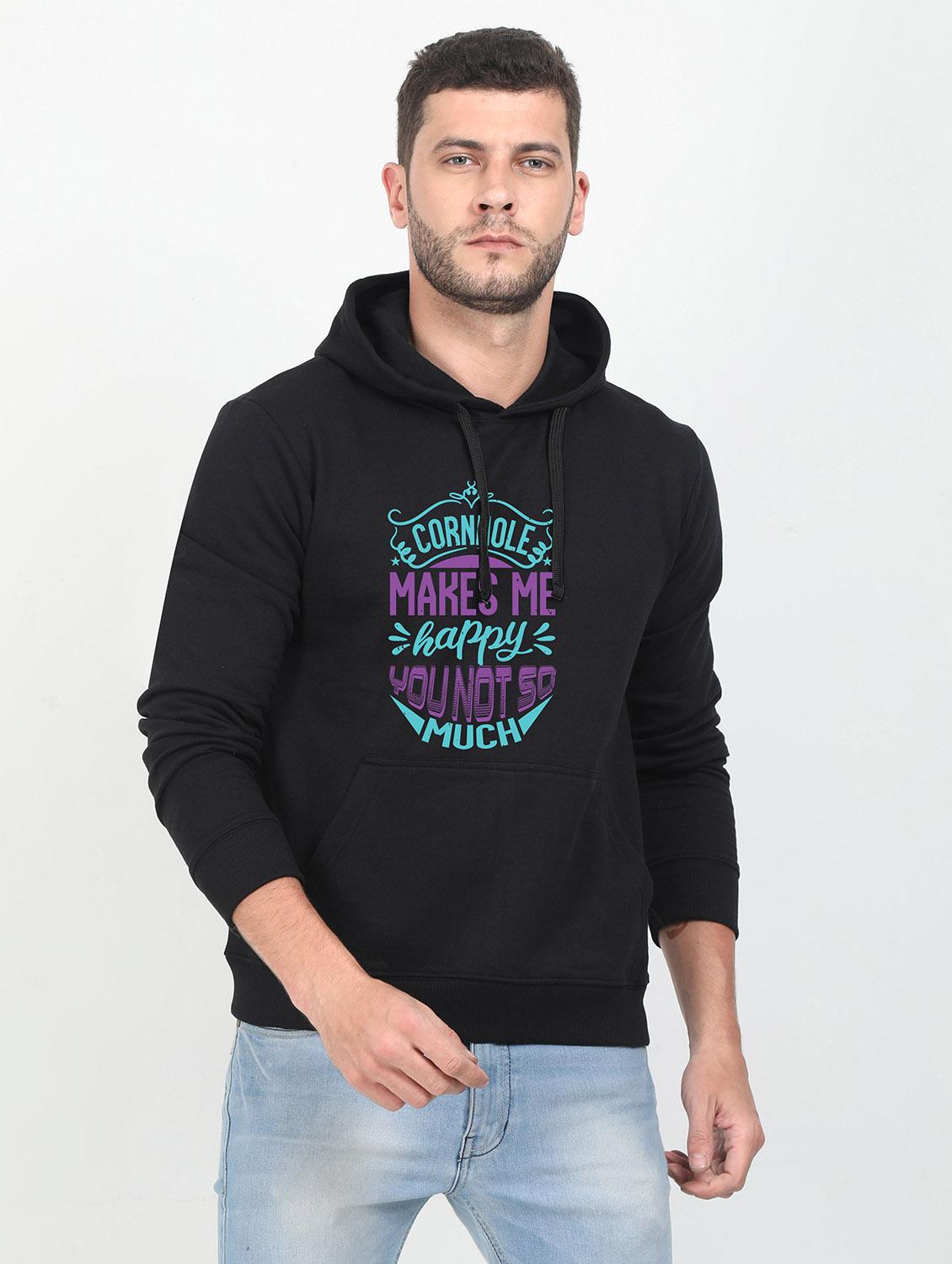 black printed sweatshirt - 17974923 -  Zoom Image - 0