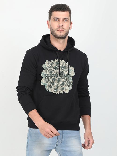black printed sweatshirt - 17975103 - Standard Image - 0