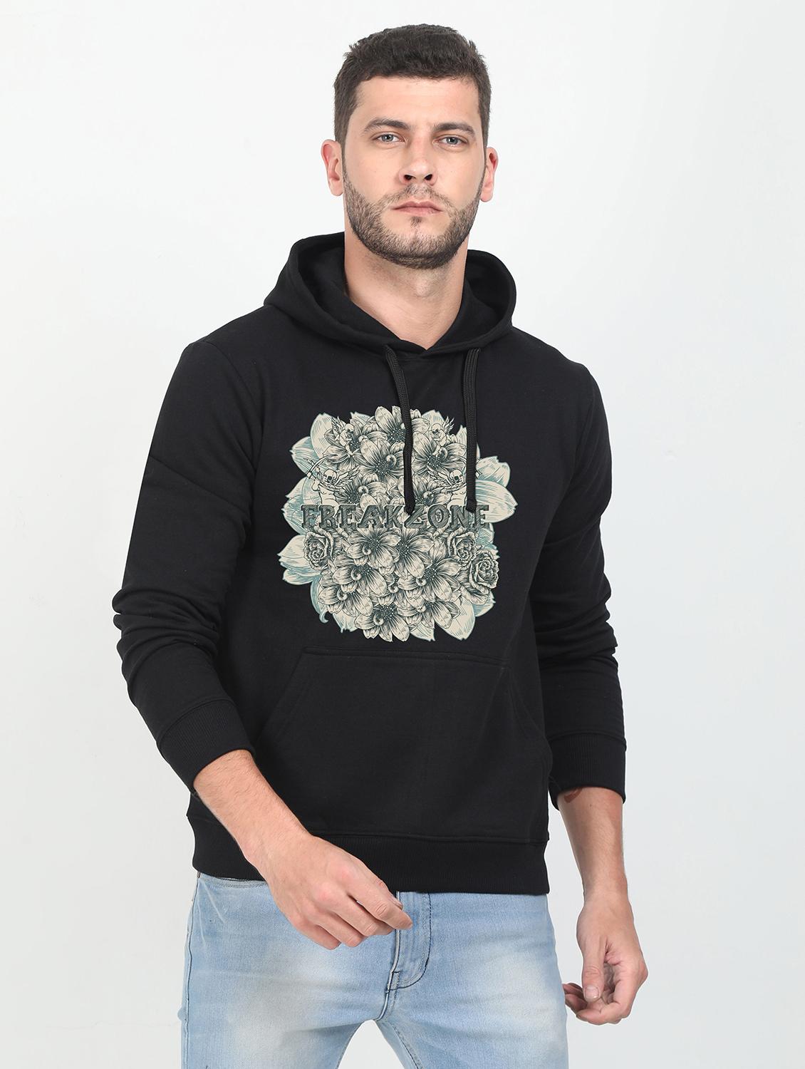 black printed sweatshirt - 17975103 - Zoom Image - 0
