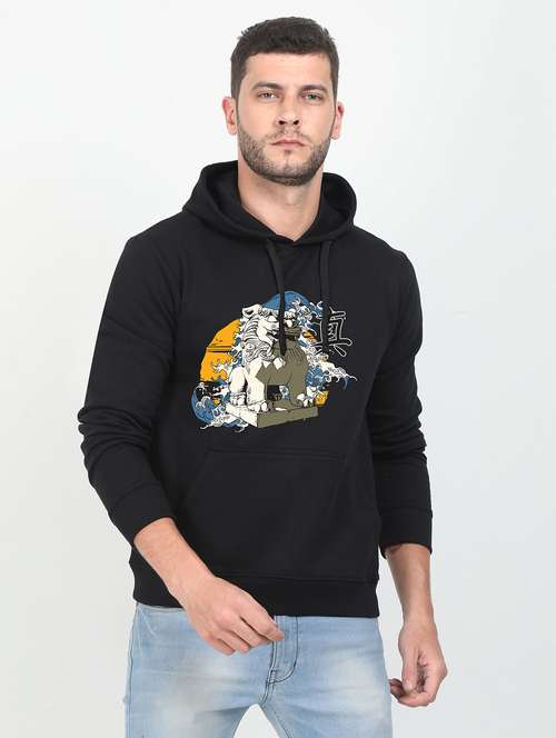 black printed sweatshirt - 17975121 - Standard Image - 0