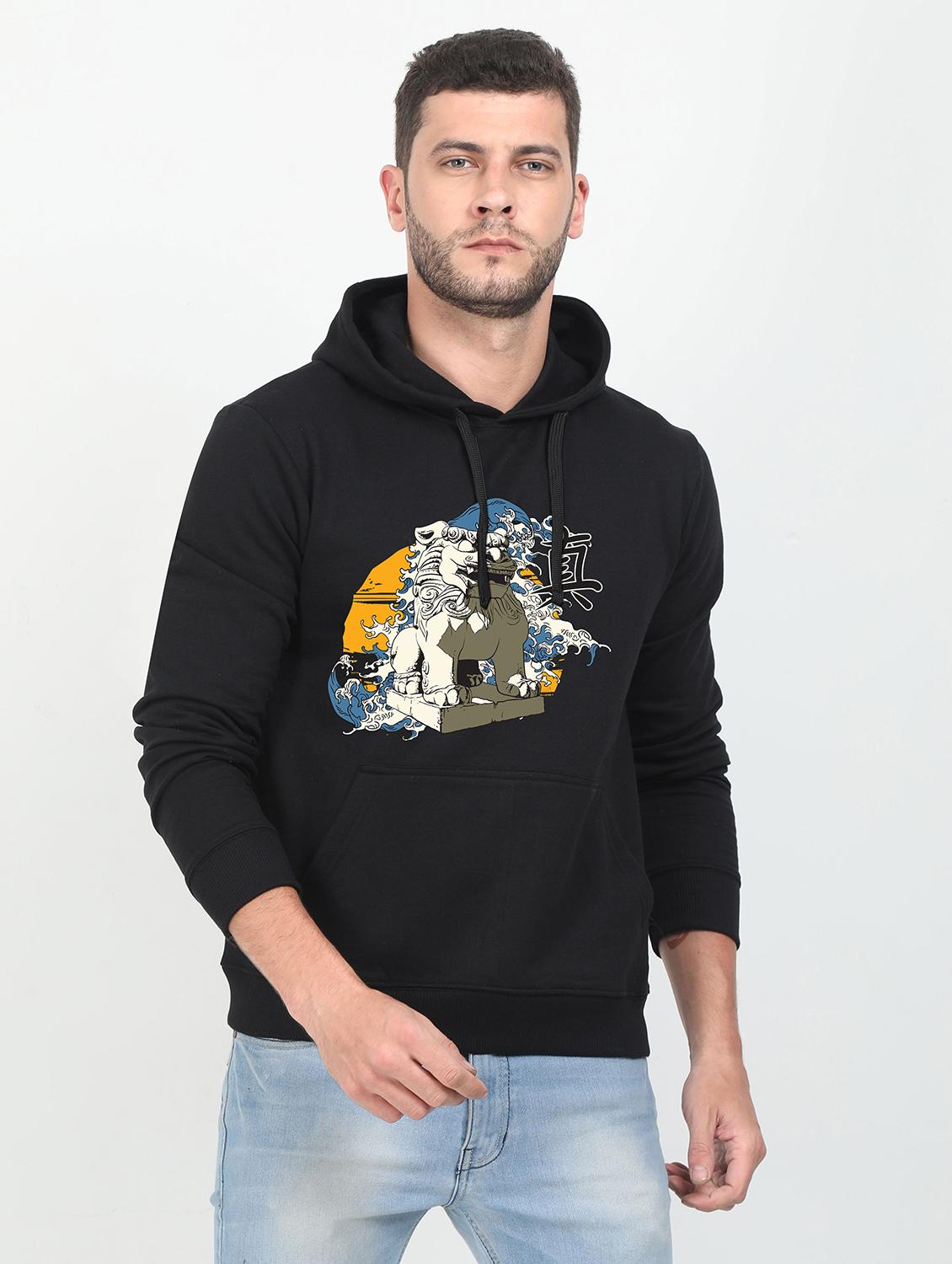 black printed sweatshirt - 17975121 - Zoom Image - 0