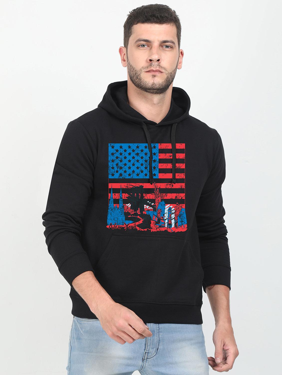 black printed sweatshirt - 17975214 - Zoom Image - 0