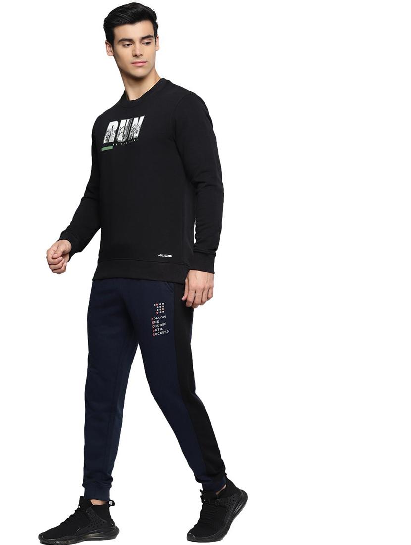navy blue printed joggers track pant - 17975762 - Standard Image - 3