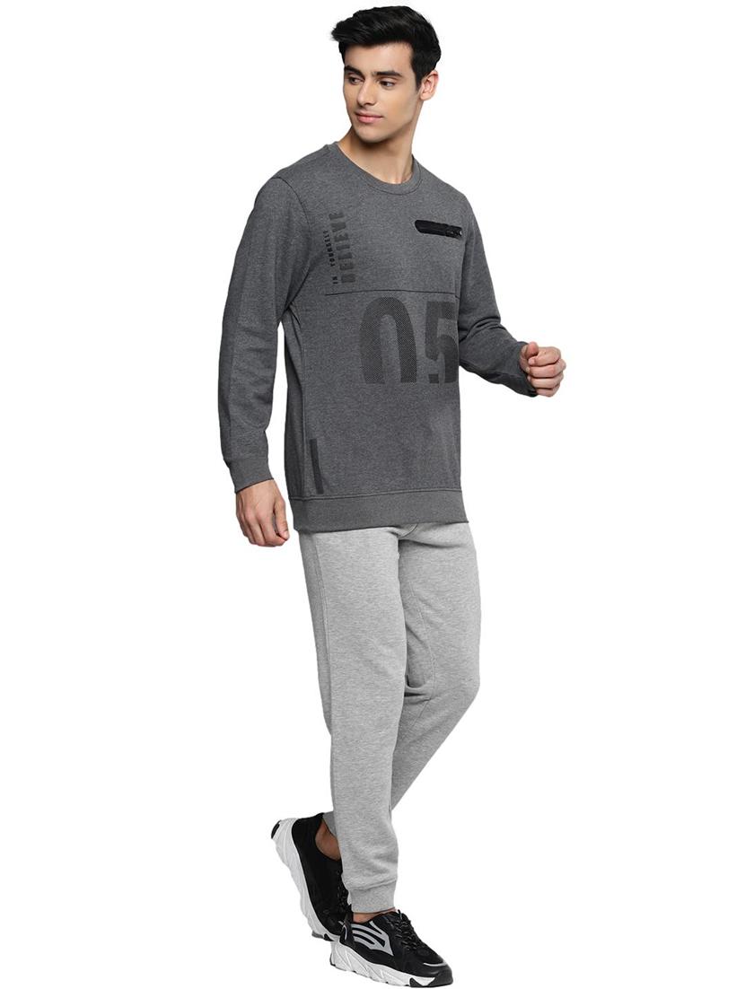 grey printed joggers track pant - 17975764 - Standard Image - 3