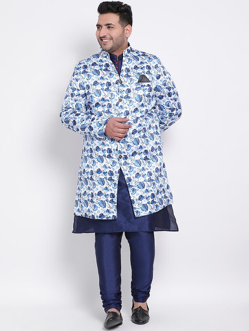 multi colored printed sherwani ethnic wear set - 17975854 - Zoom Image - 0