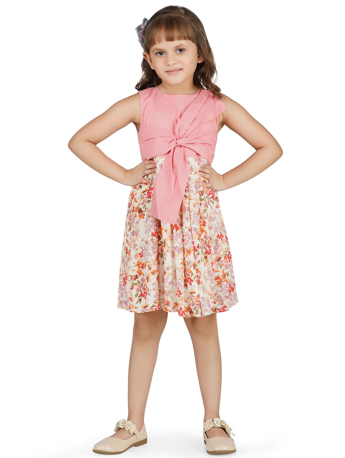 girls round neck sleeveless frock - 17976603 -  Zoom Image - 0