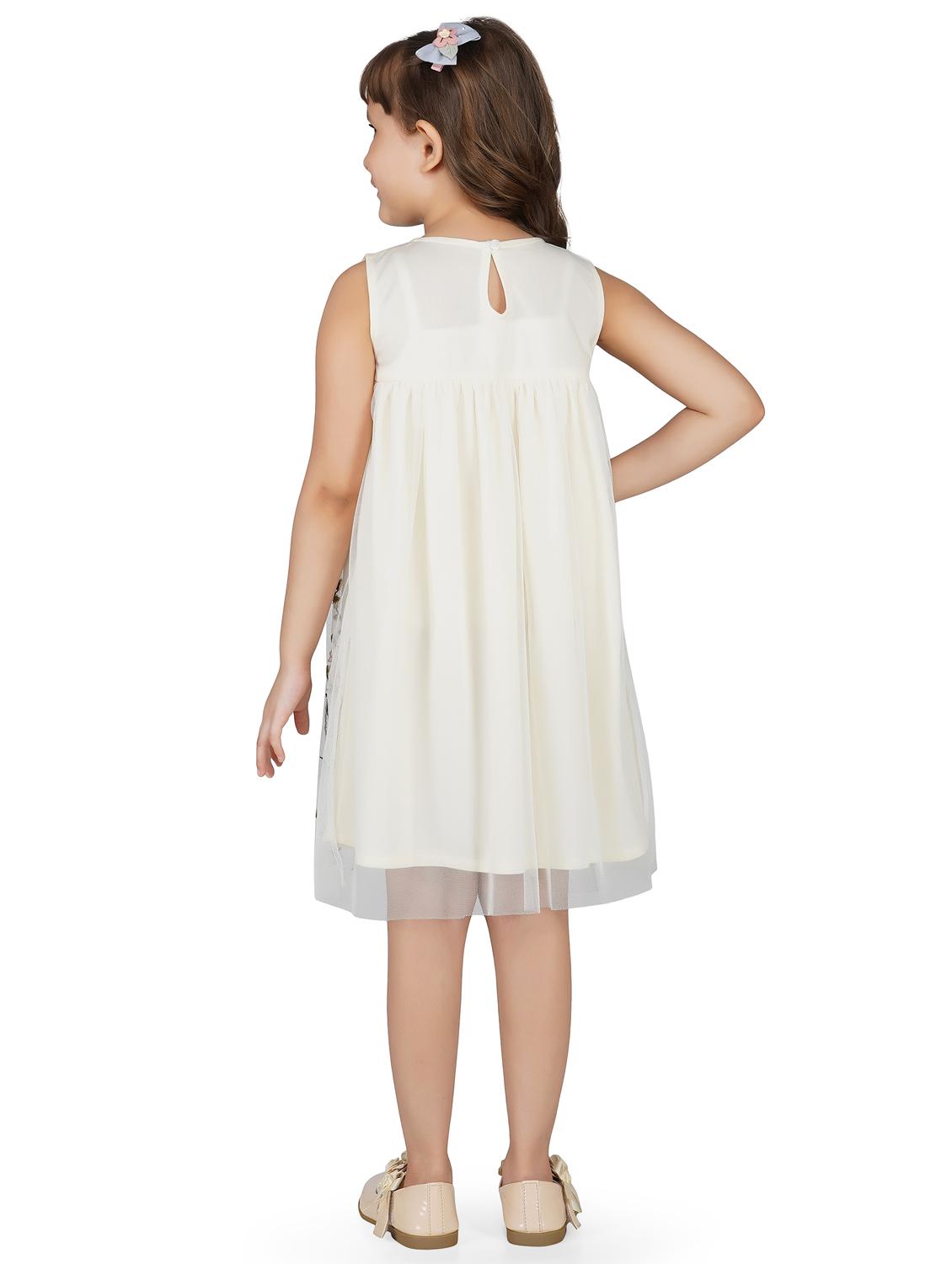 girls round neck short sleeves frock - 17976625 - Standard Image - 3