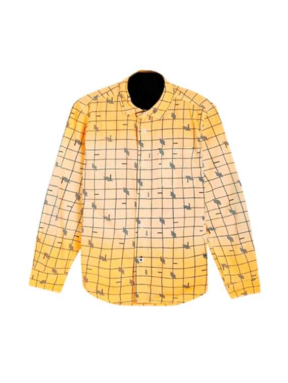 yellow checkered shirt - 17978039 - Zoom Image - 0