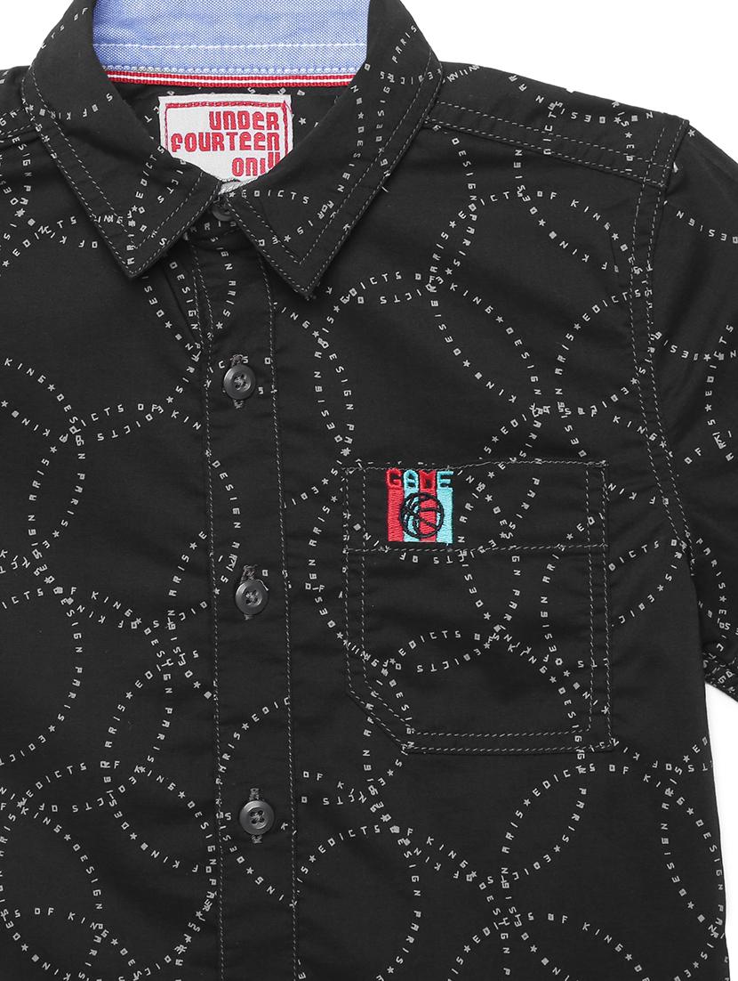 black printed shirt - 17978416 - Standard Image - 3