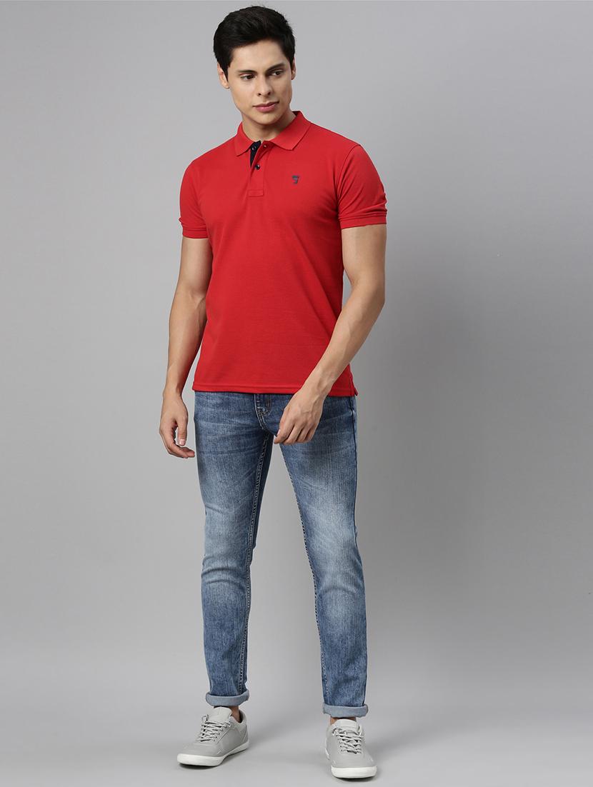 mens slim fit plain jeans - 17978849 - Standard Image - 3