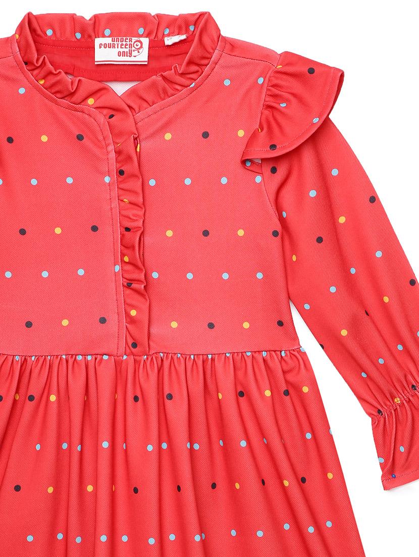 girls mandarin collar bell sleeve frock - 17978862 - Standard Image - 3
