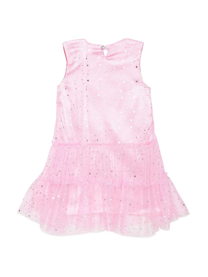 girls round neck sleeveless frock