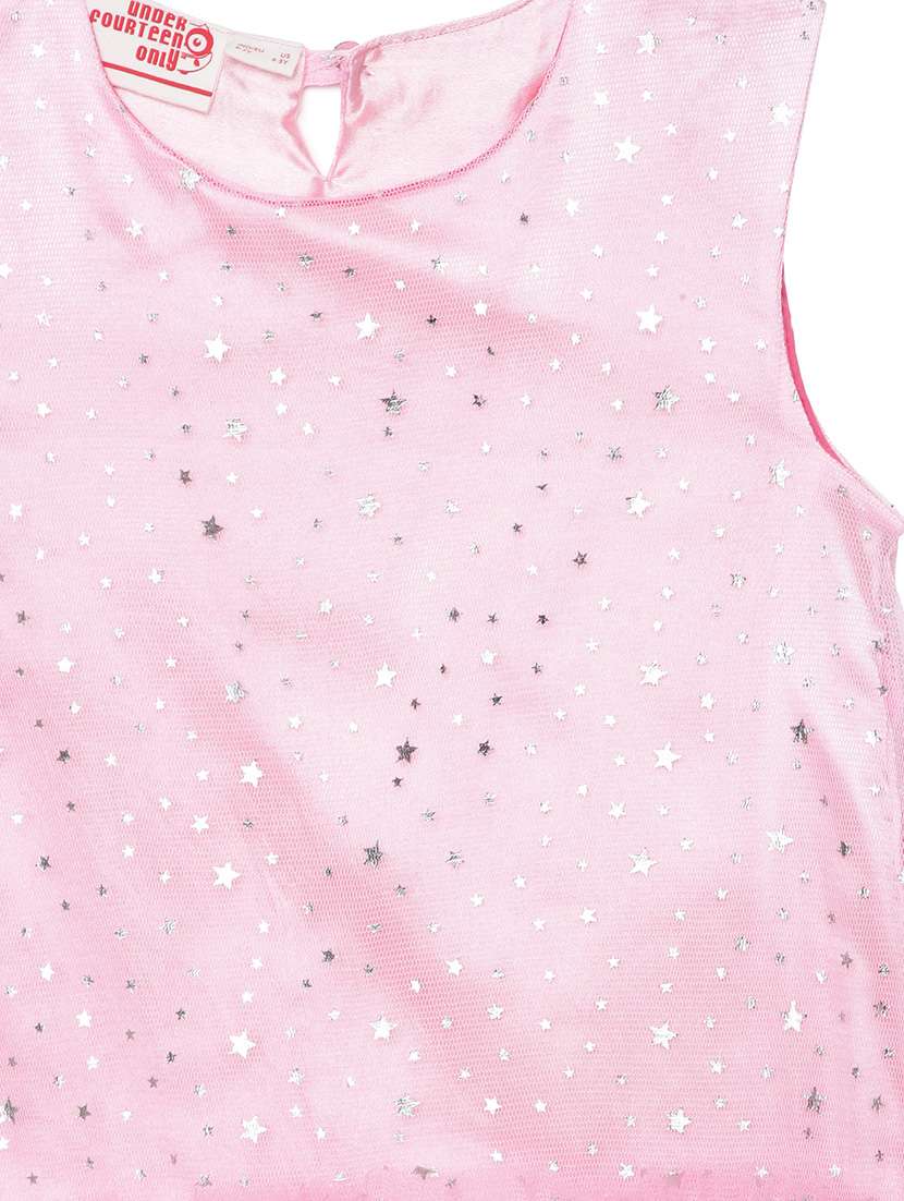 girls round neck sleeveless frock - 17978872 -  Standard Image - 3