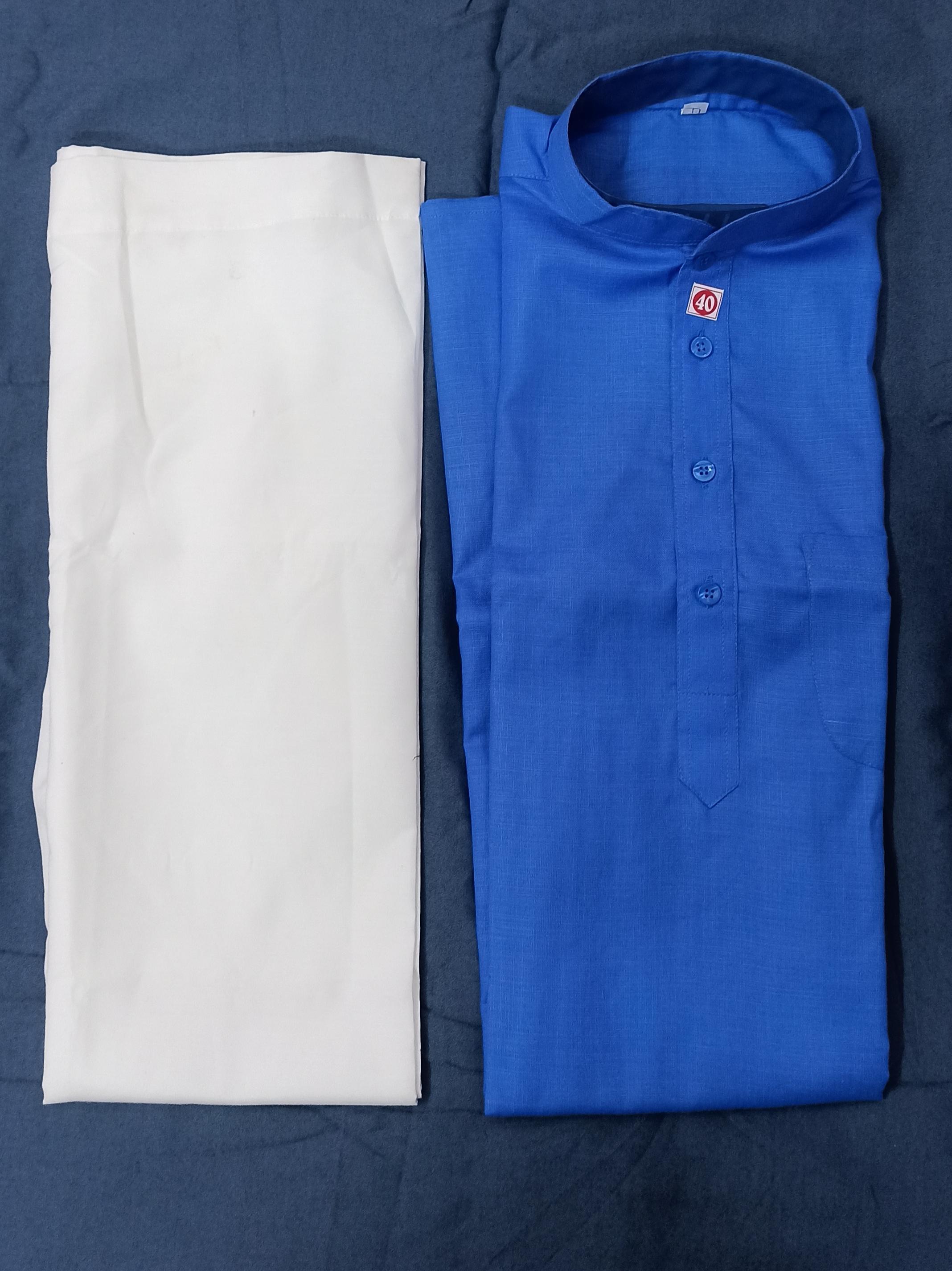 red khadi kurta - 17980684 - Zoom Image - 0
