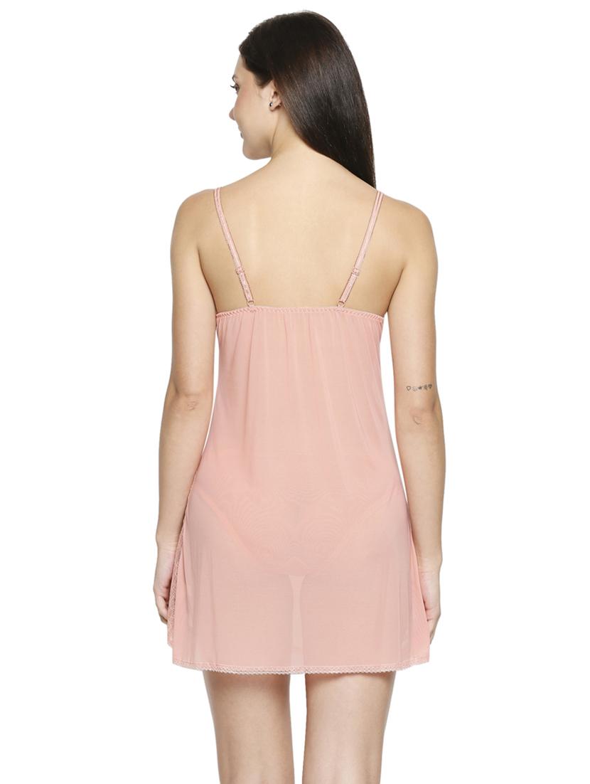orange lace detail babydoll - 17982761 - Standard Image - 3
