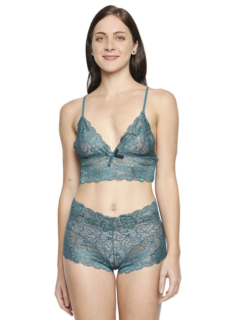 green laced babydoll - 17982781 - Zoom Image - 0