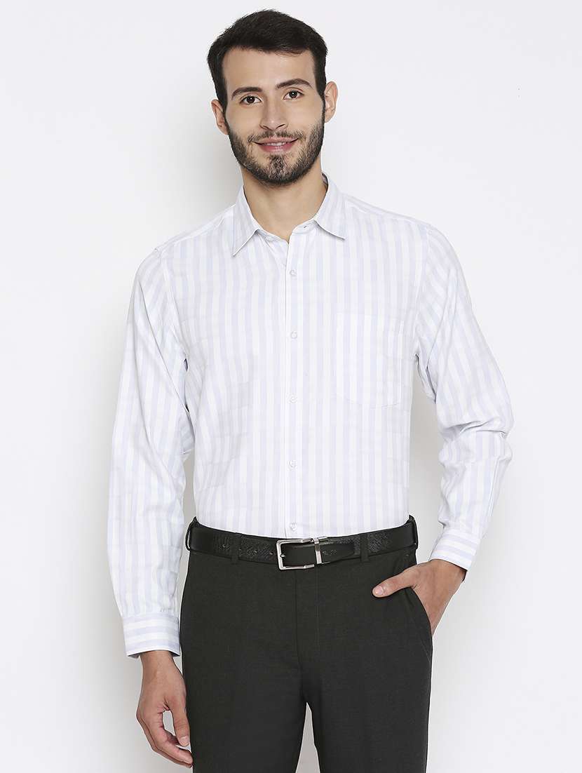White Striped Formal Shirt from shirts 