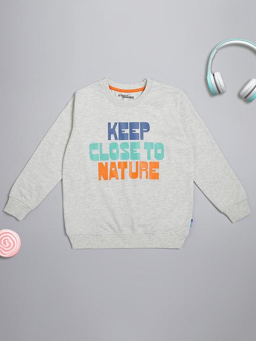 round neck graphic sweatshirt - 17983539 - Standard Image - 0