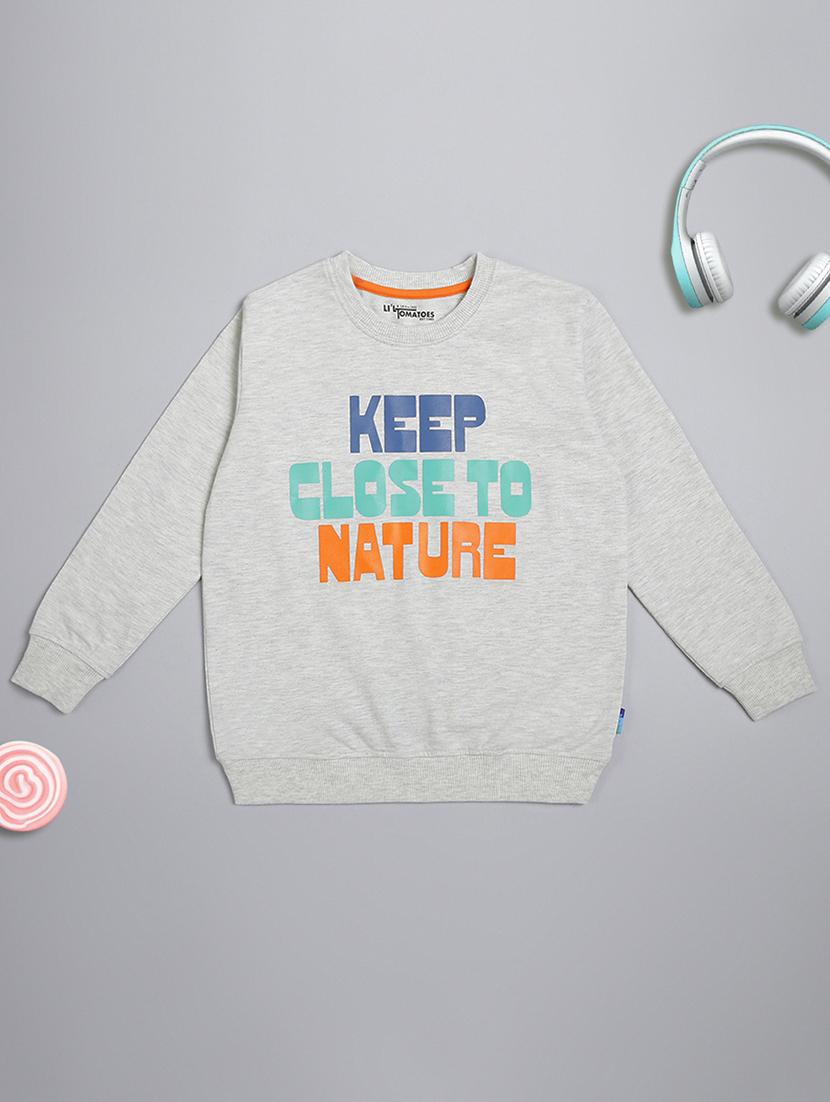 round neck graphic sweatshirt - 17983539 - Zoom Image - 0