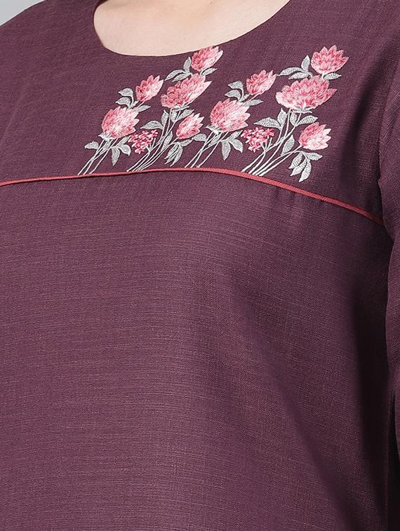 embroidered kurta pant set - 17983986 - Standard Image - 3