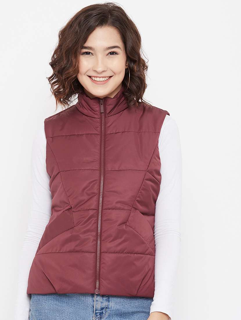 mandarin neck quilted jacket - 17984119 -  Zoom Image - 0