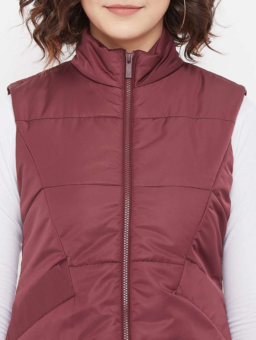 mandarin neck quilted jacket - 17984119 - Standard Image - 5