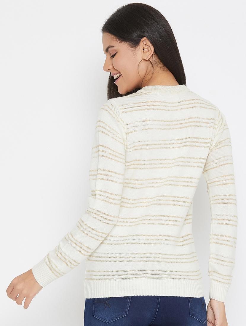 round neck striped pullover - 17984293 - Standard Image - 3