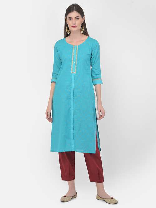 women's straight kurta - 17989571 -  Standard Image - 0