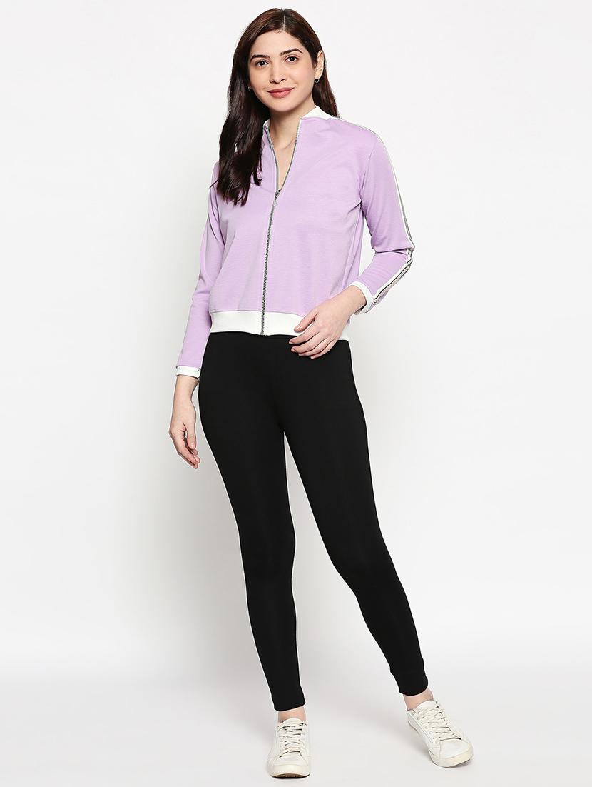 purple solid jacket - 17994449 - Standard Image - 3