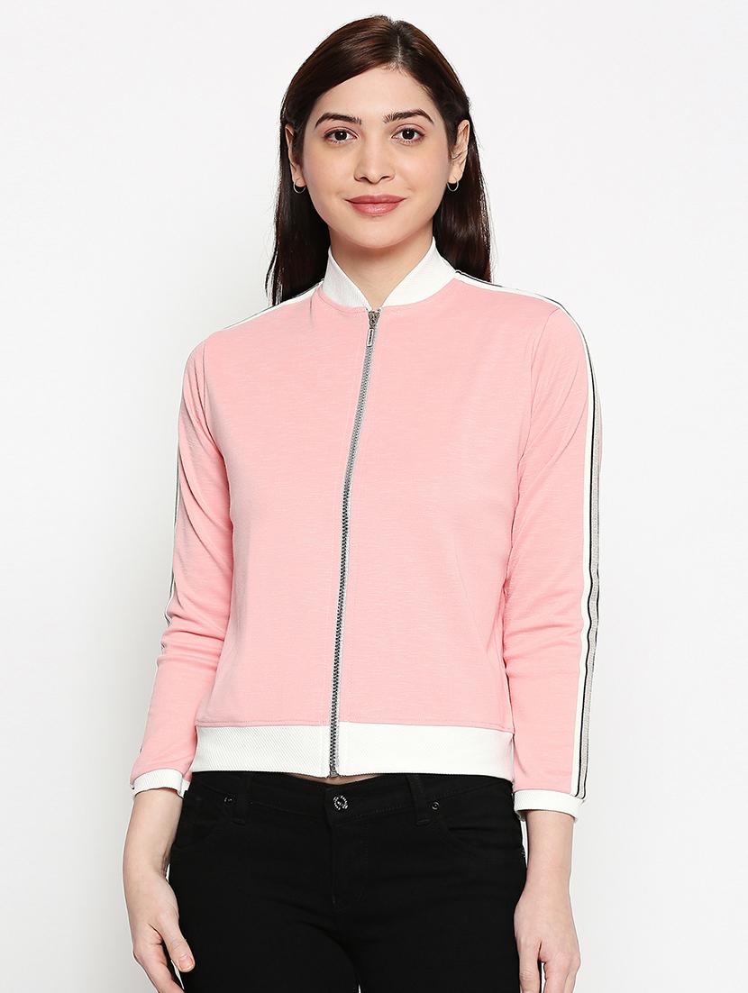 contrast bind bomber jacket - 17994450 - Zoom Image - 0