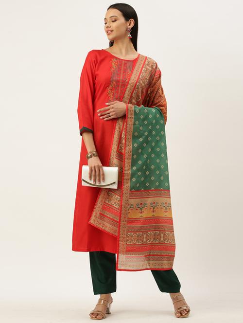 embroidered suit set - 17995057 - Standard Image - 0