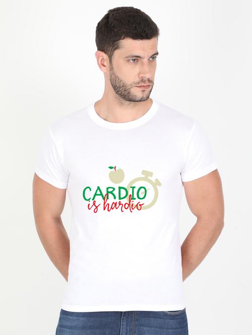 white printed t-shirt - 17995796 - Standard Image - 0