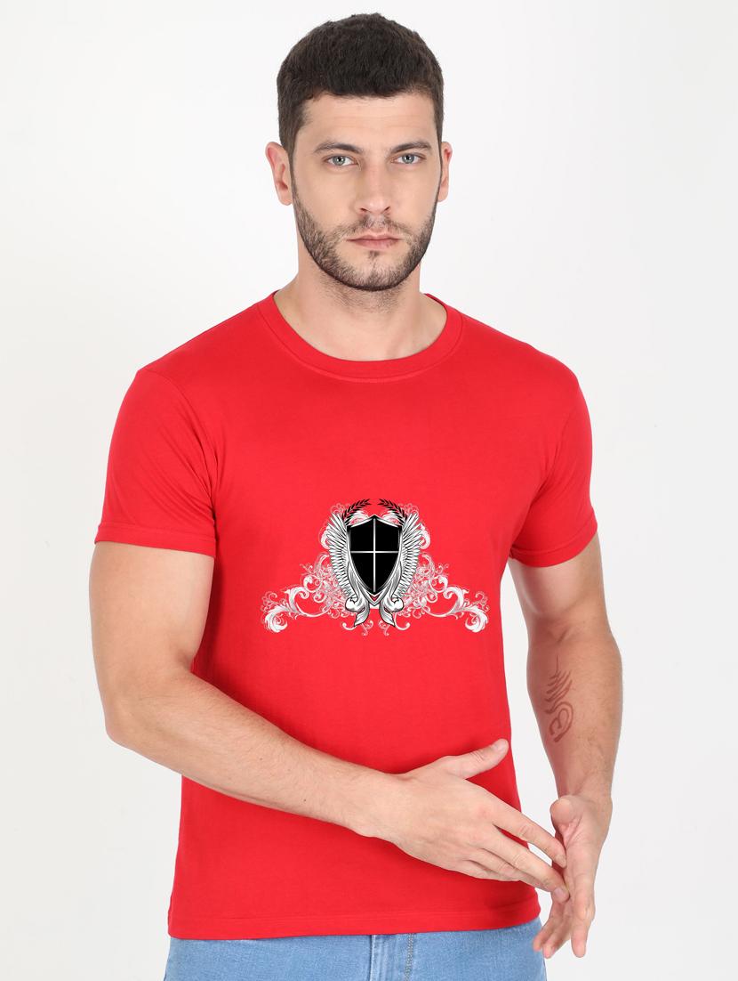 red printed t-shirt - 17995811 - Zoom Image - 0