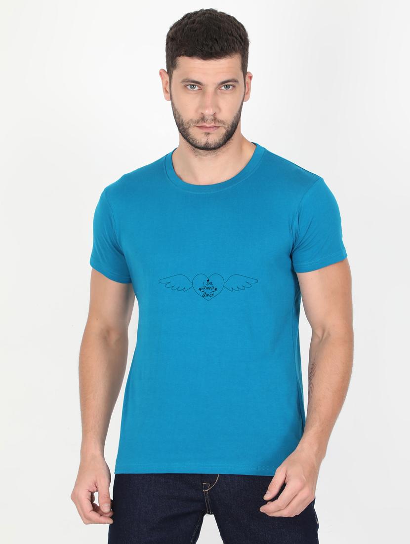 blue printed t-shirt - 17995846 - Zoom Image - 0