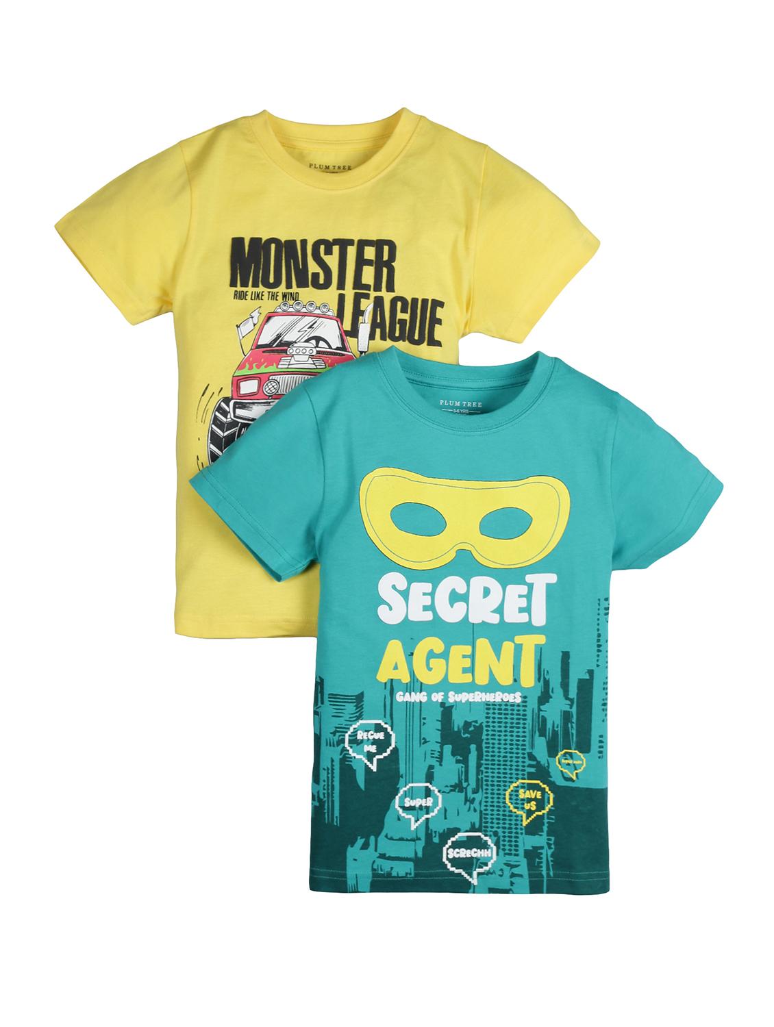 set of 2 printed t-shirt - 17996611 - Zoom Image - 0