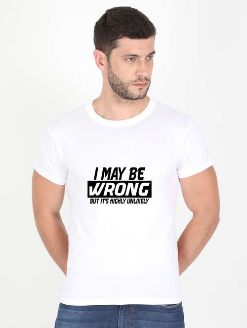 white printed t-shirt - 17996661 - Standard Image - 0