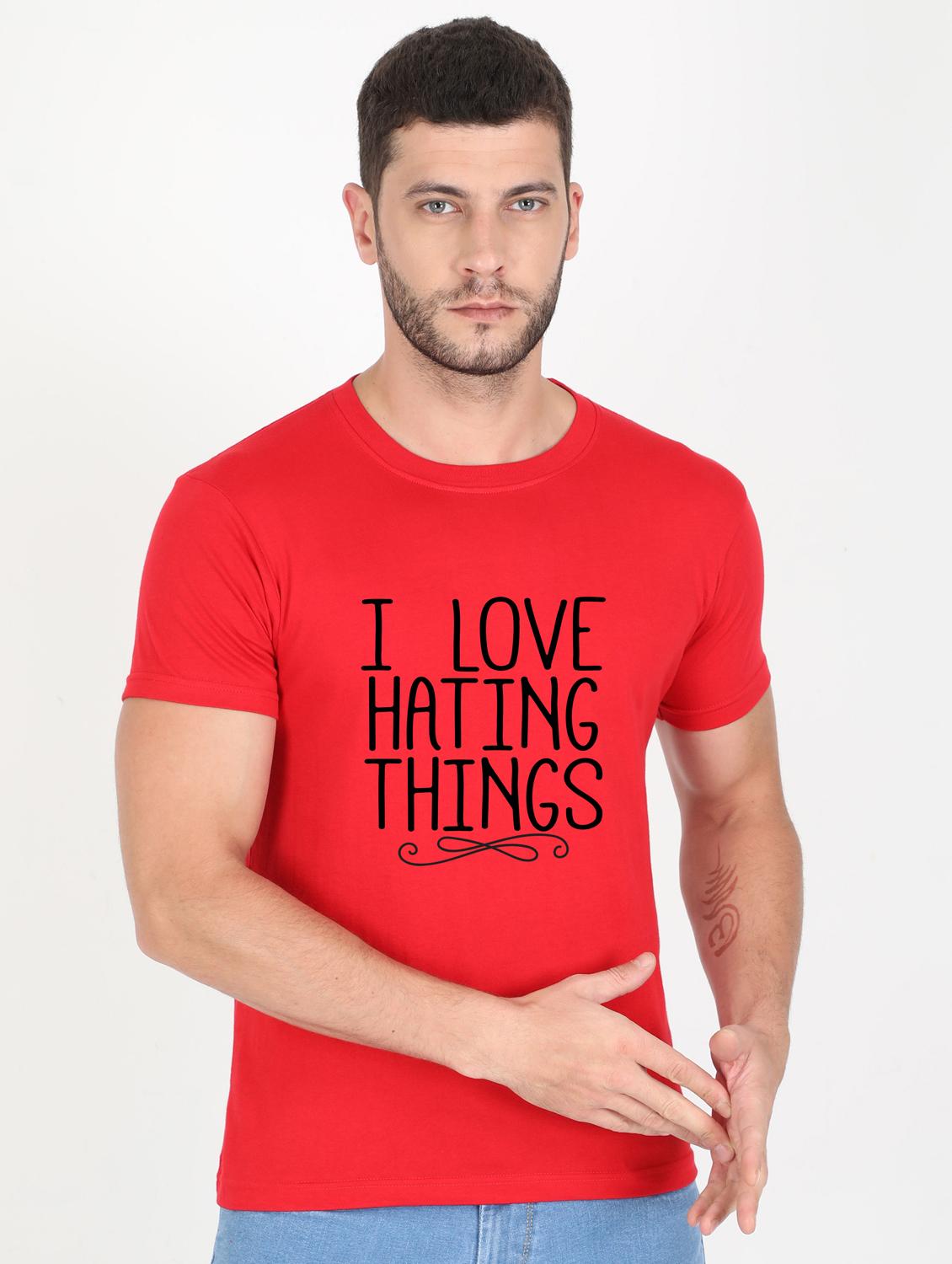 red printed t-shirt - 17996670 - Zoom Image - 0
