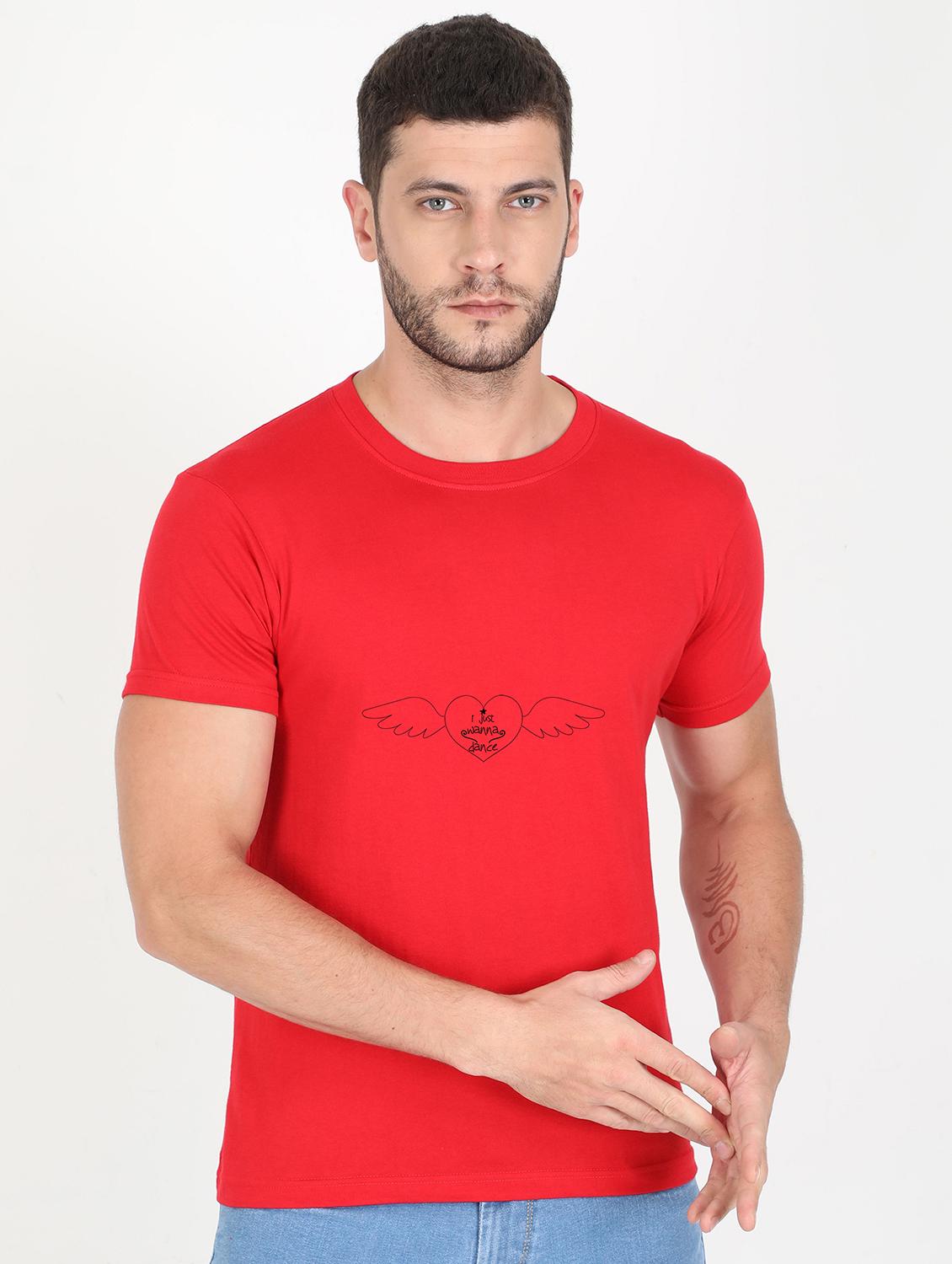 red printed t-shirt - 17996696 -  Zoom Image - 0