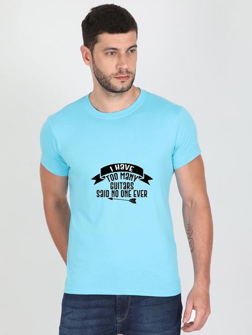 light blue printed t-shirt - 17996701 - Standard Image - 0