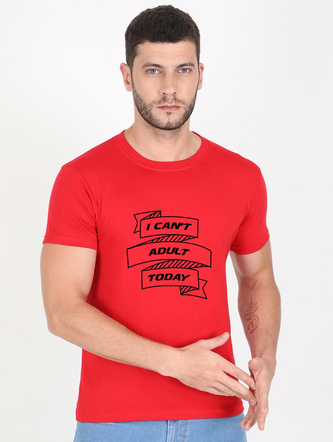 red printed t-shirt - 17996748 - Zoom Image - 0