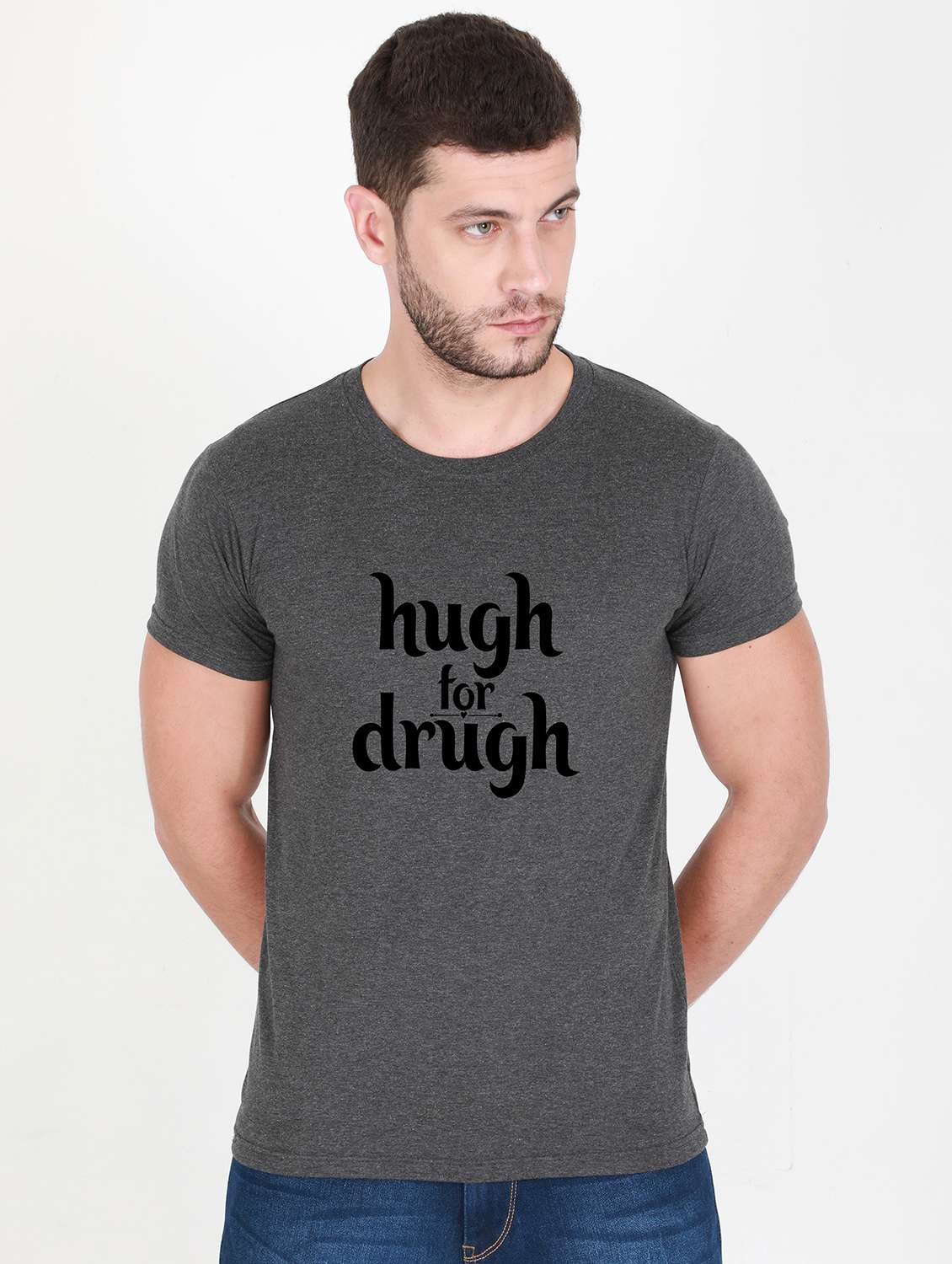 grey printed t-shirt - 17996795 - Zoom Image - 0