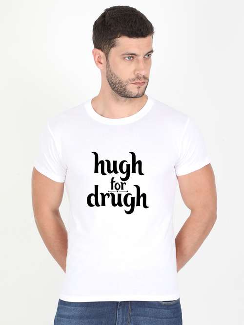 white printed t-shirt - 17996797 - Standard Image - 0