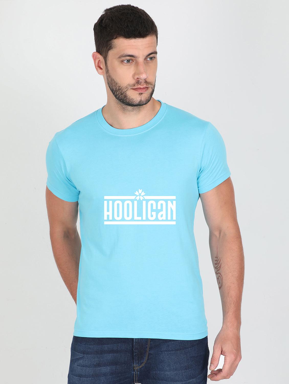 light blue printed t-shirt - 17996816 - Zoom Image - 0