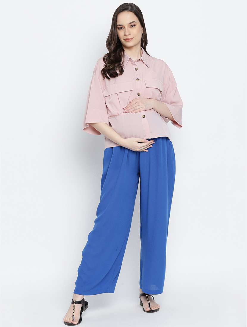 mid rise solid flat front trouser  - 17996842 -  Standard Image - 3
