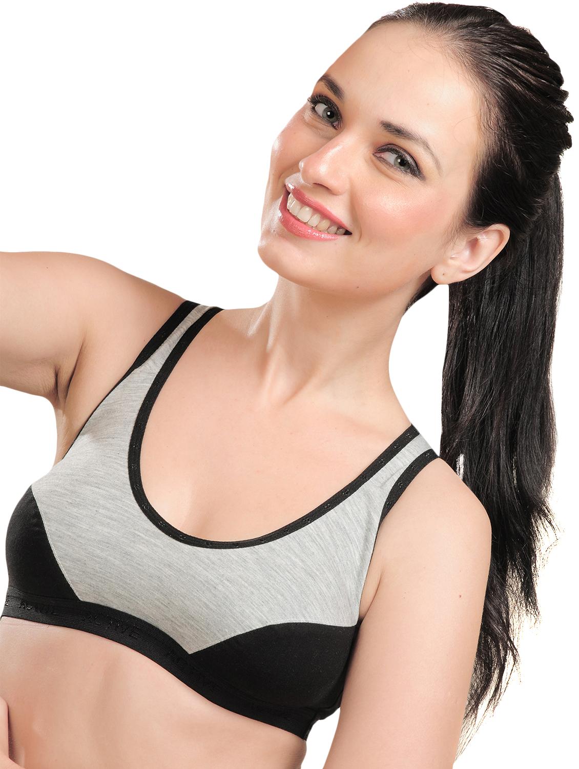 set of 3 color block sports bra - 17997165 - Standard Image - 3