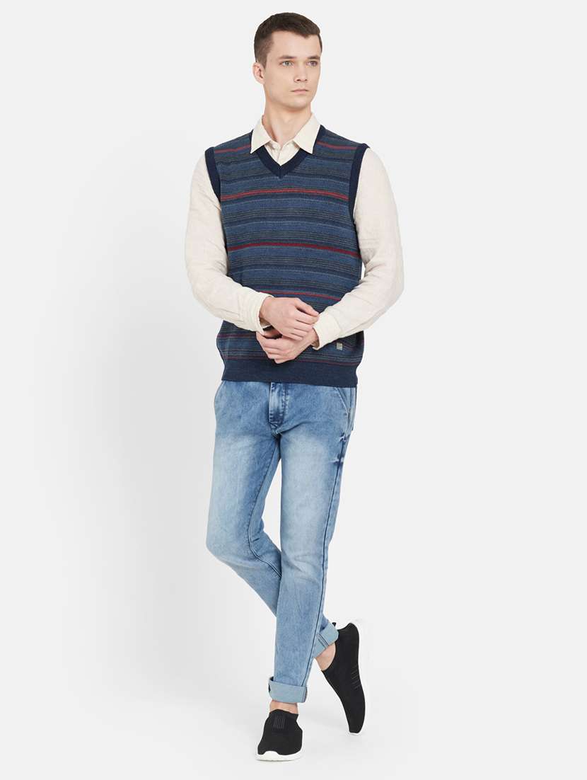 navy blue striped pullover - 17997325 - Standard Image - 3