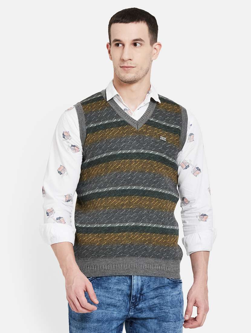 grey striped pullover - 17997332 - Zoom Image - 0