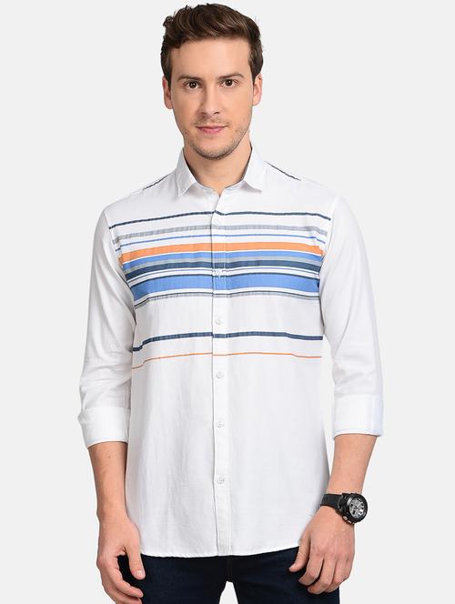 blue striped casual shirt - 17997829 -  Standard Image - 0