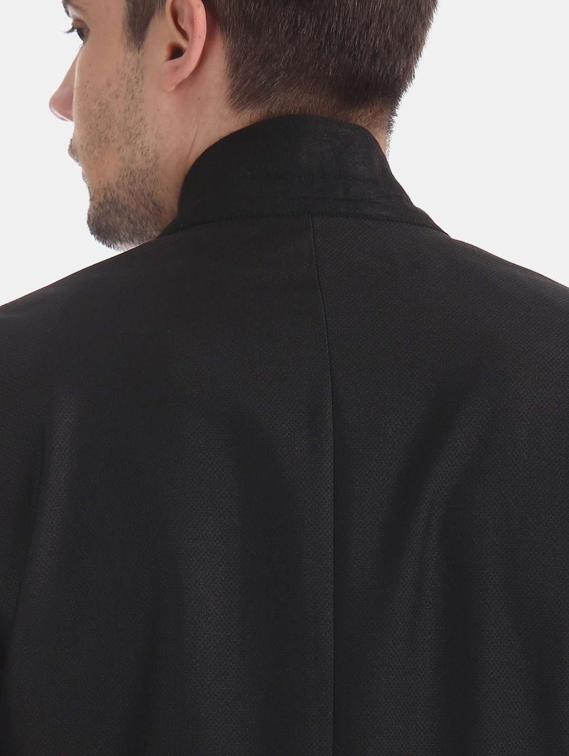 black self design single breasted suit - 17999935 -  Standard Image - 5